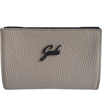 Gabs Grijze leren portemonnee Compact en stijlvol - Dames - Portefeuilles - Beige - ONE Size - Leer - Accessoires