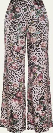 L'agence Pilar Silk Wide-Leg Pants