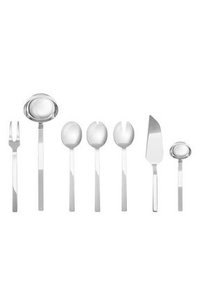 Mepra Stile 7-Piece Place Serving Set in Stainless Steel at Nordstrom