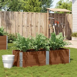 Berkfield Home Garden Planter Brown 150x50 cm Solid Wood Pine