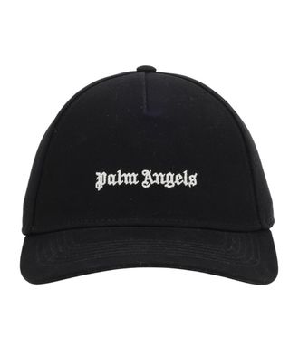 Palm Angels Black Logo Baseball Cap