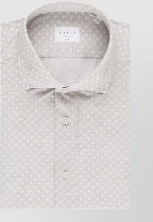 Xacus geometric print long sleeve shirt