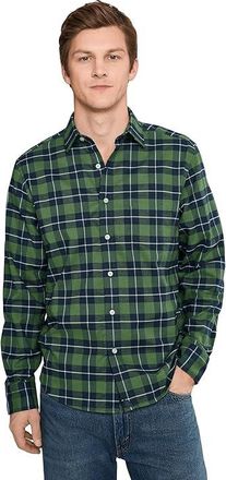 UNTUCKit Performance Flannel Brightlake Shirt Mens Clothing Green : 2XL Regular Fit, Elastane/Polyester