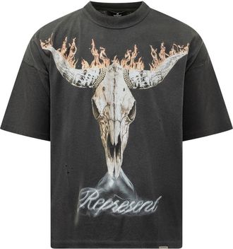 Represent British Cowboys T-Shirt - Heren - T-shirts - Zwart - S - Katoen - Tops