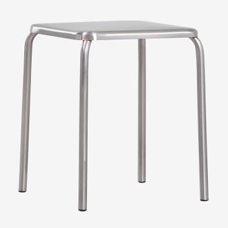 Sklum Taburete Bajo 45 Cm Apilable En Acero Inoxidable Narnial Sklum
