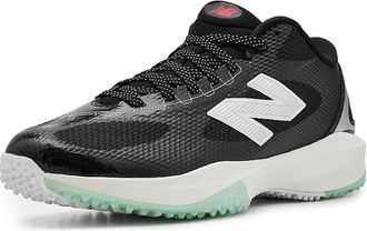 New Balance FreezeLX V5 Turf Low Lacrosse Cleats Mens Shoes Black/White/Silver Metallic : 10.5 D - Medium, Textile