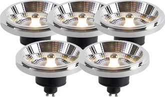 LUEDD Luedd - Set De 5 Bombillas Led Gu10 Ar111 11w 820lm 3000k