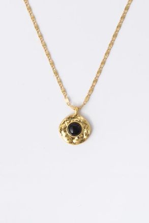Classicharms Roaming Venus Crystal Molten Pendant Necklace in Gold/black at Nordstrom