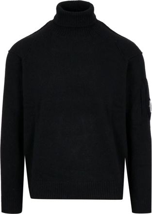 C.P. Company Lambswool GRS Turtleneck Sweater - Heren - Coltruien - Zwart - L - Wol - Truien & Vesten