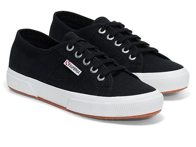 2750 COTU Classic Sneaker Lace up casual Shoes Black/Full White : EU 37.5 (US Mens 5.5 - Womens 7) Medium, Canvas/Textile