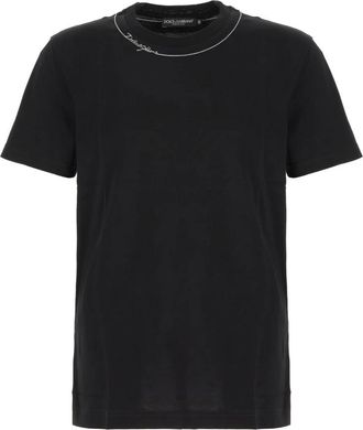 Dolce & Gabbana T-shirt - Heren - T-shirts - Zwart - XL - Katoen - Tops