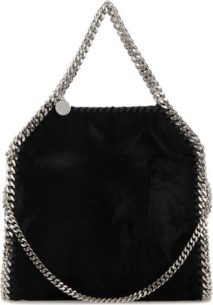 Stella McCartney Stella Mccartney Black Velvet Mini Falabella Handbag