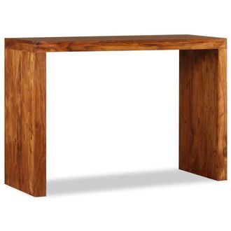 Berkfield Home Console Table Solid Wood with Honey Finish 110x40x76 cm in Brown | Size: 110 x 40 x 76 cm