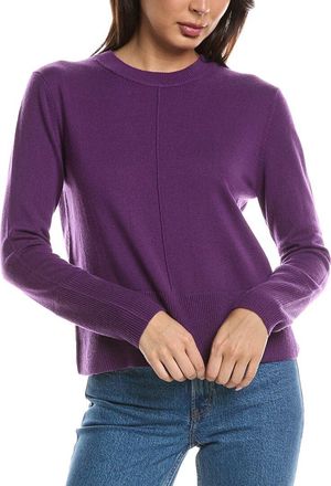 Fort&eacute; Cashmere Exposed Seam Crewneck 100% Cashmere Sweater
