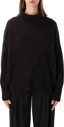 Lisa Yang Heidi Loose-Fitting High-Neck Knit Sweater