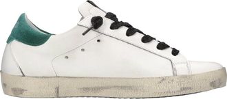 4B12 Schoenen, Dames, Wit, 37 EU, Leer, Suprime D325 Sneakers