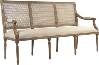 Zentique Louis Cane Back Bench