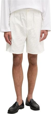 Kenzo Tiger Elastische Shorts - Heren - Korte Broeken - Wit - M - Katoen - Korte Broeken