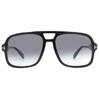 Tom Ford Falconer Smoke Gradient Navigator Mens Sunglasses FT0884 01B 60