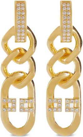 Elisabetta Franchi Orecchini con cristalli - Oro