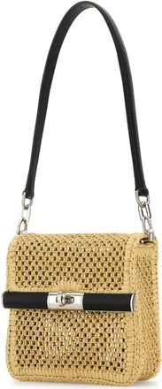 Dolce & Gabbana Mens Tracolla Shoulder Bag Beige Raffia