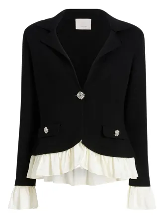 Cinq à Sept Melisan embellished blazer - women - Wool/Acrylic - L - Black