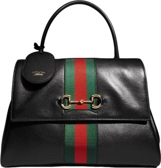 Gucci (WMNS) Gucci Paparazzo Medium Top Handle Bag Black 875018-AAGIQ-1053