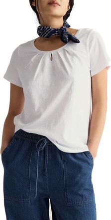 Seasalt Cornwall Appletree Keyhole Organic Cotton T-Shirt at Nordstrom, Size 10