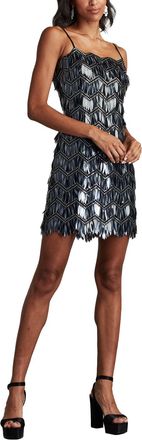 Tadashi Shoji Colie Sequin Fringe Mini Dress