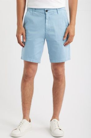 AG - Adriano Goldschmied Wanderer 8.5-Inch Stretch Cotton Chino Shorts in Sulfur Fresh Water at Nordstrom, Size 33