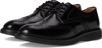 Johnston & Murphy Upton Wingtip Mens Shoes Black Full Grain : 10.5 M (D), Leather