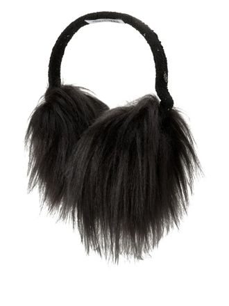 Maison Michel Morgana faux-fur earmuffs - women - Artificial Fur - One Size - Black