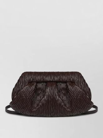 Themoir&egrave; pleated clutch bag shoulder strap handle