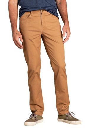 Toad & Co Mission Ridge 5 Pocket Lean Pant in Tabac Vintage Wash at Nordstrom, Size 38 X 30