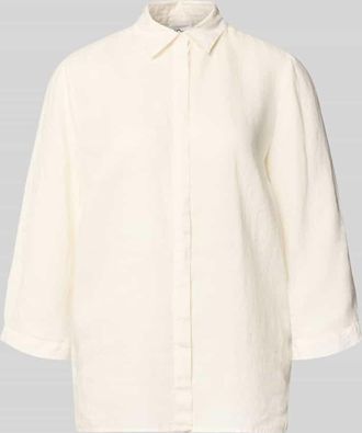 Toni Relaxed Fit Leinenbluse mit 3/4-Arm Modell Clay in Weiss, Gr&ouml;&szlig;e 38