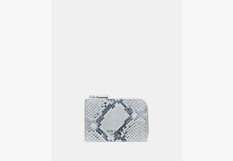 Kate Spade New York Snake Embossed Mini Zip Card Case