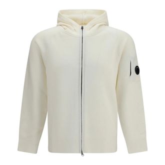 C.P. Company C.p. Company - Lambswool Hooded Sweater - Heren - Sweatshirts & Hoodies - Beige - Maat: M Wol