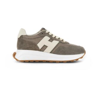 Hogan Dove Grey Sneakers Italiaanse Stijl - Dames - Sneakers - Grijs - 36 1/2 EU - Leer - Schoenen