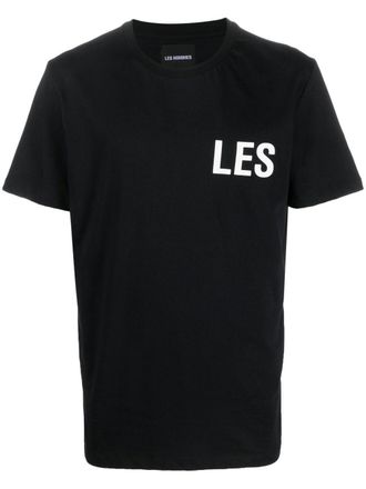 Les Hommes T-shirt con stampa - Nero