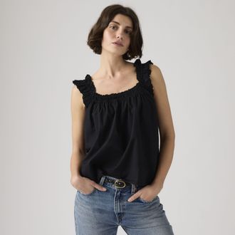 Levi's Meg Cotton Blouse - Womens - XS - Black