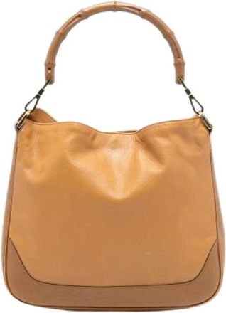 Gucci Pre-owned Handbags, female, Brown, Size: ONE SIZE Pre-owned Vintage Handbag