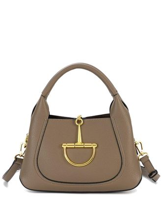 Tiffany & Fred Pebbled Leather Top Handle Shoulder Bag