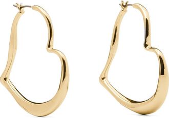 Kate Spade New York heart hoop earrings in Gold at Nordstrom