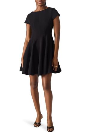 Steve Madden Nili Fit & Flare Minidress in Black at Nordstrom, Size 12
