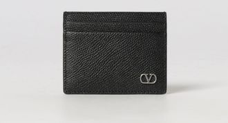 Valentino Garavani VLogo Signature Grained Calf Leather Card Holder