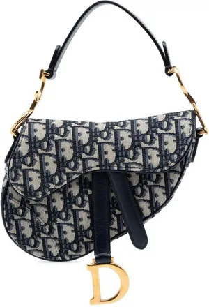 Dior Pre-owned Dior Mini Oblique Canvas Saddle Bag Ladies P8ARTHQVTOF57N0P