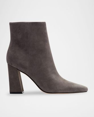 Marc Fisher Yanara Leather Zip Booties