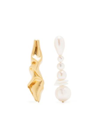 Completedworks Notsobig Crumple drop earrings - Gold