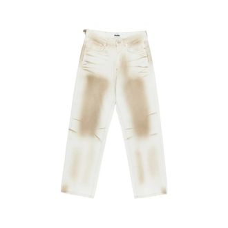 Magliano Straight Jeans, male, Beige, Size: XL Straight Jeans