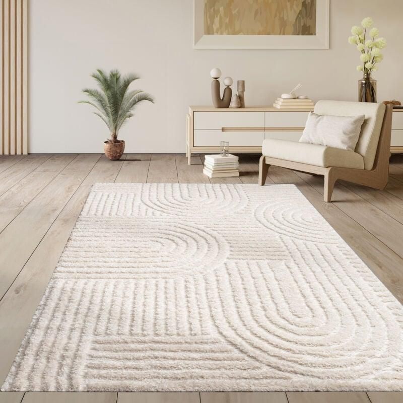 Tappeto Orientale Paco Home 80x150cm - Per Interni Ed Esterni - Giallo Crema In Polipropilene